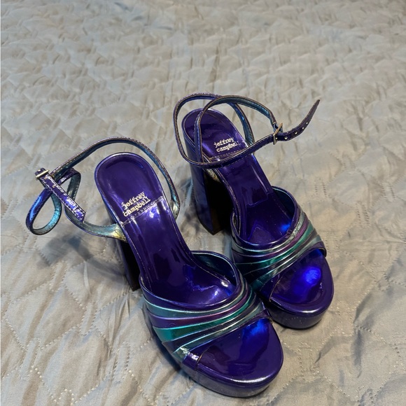 Jeffrey Campbell Iridescent Purple Heels - Picture 1 of 5